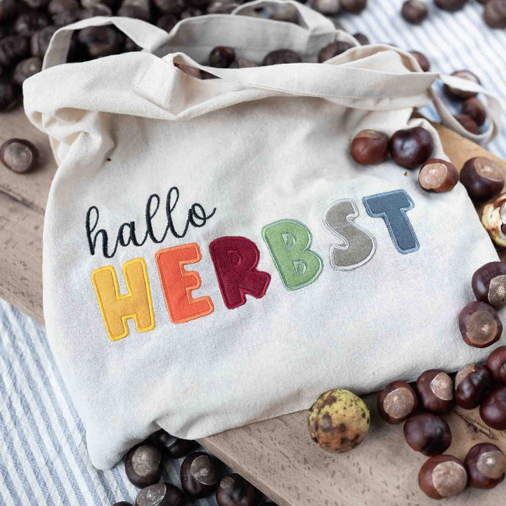 Hallo Herbst - Hello Autumn Schriftzug