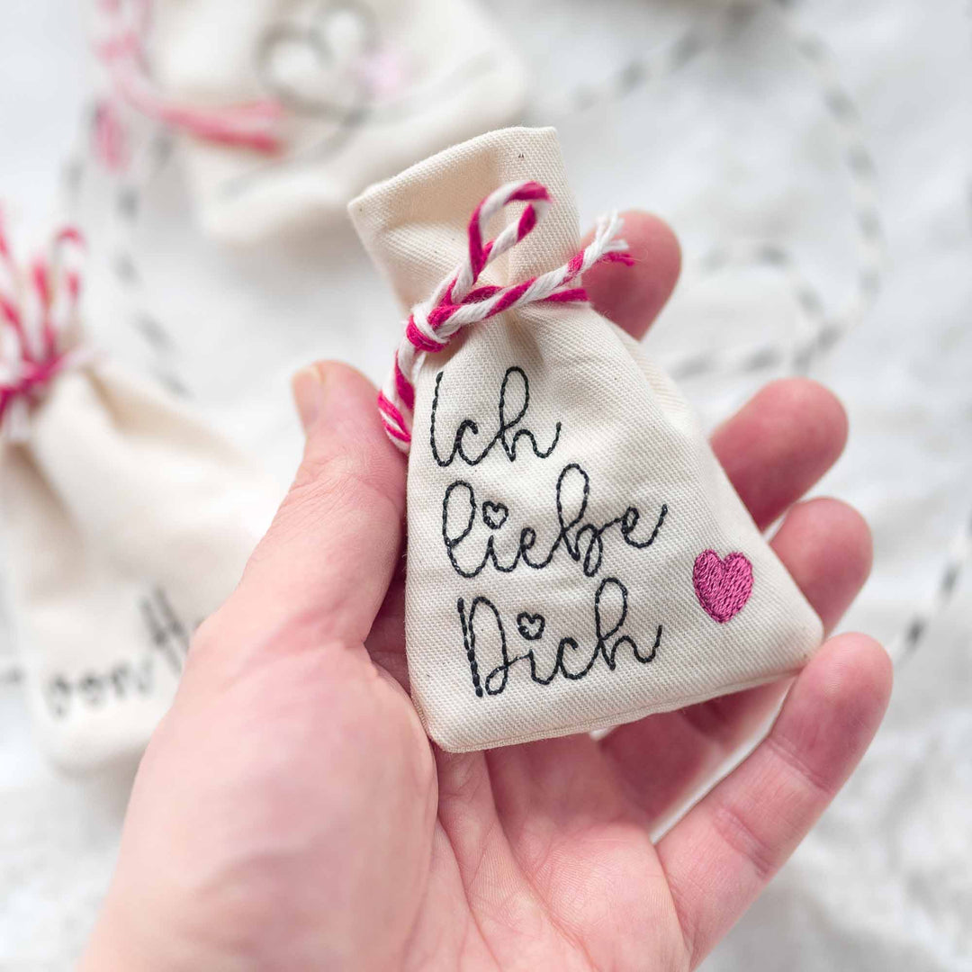 Geschenksäckchen - mit Liebe