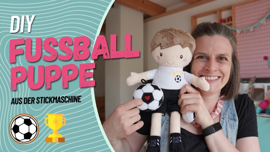 videotutorial Fussballpuppe - Stoffpuppe Fußballspieler